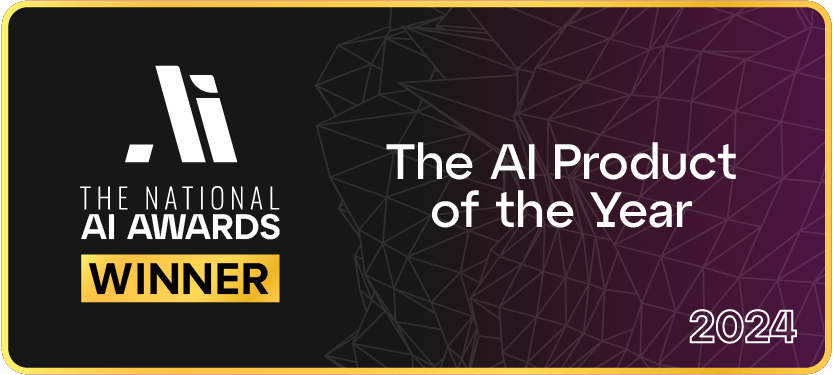The National AI Awards - The AI Product of the Year 2024 Winner