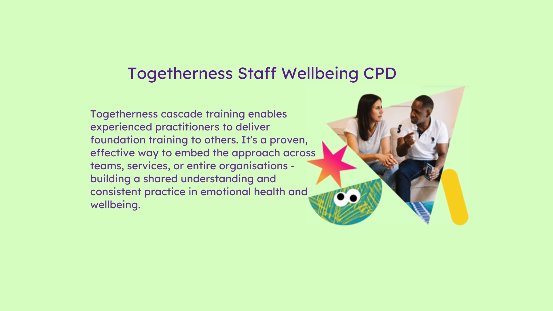 <p><a href="https://togetherness.co.uk/improving-staff-wellbeing/" target="_blank" rel="noopener noreferrer"><span style="color:#ffffff;"><strong><u>Click here to view</u></strong></span></a></p>